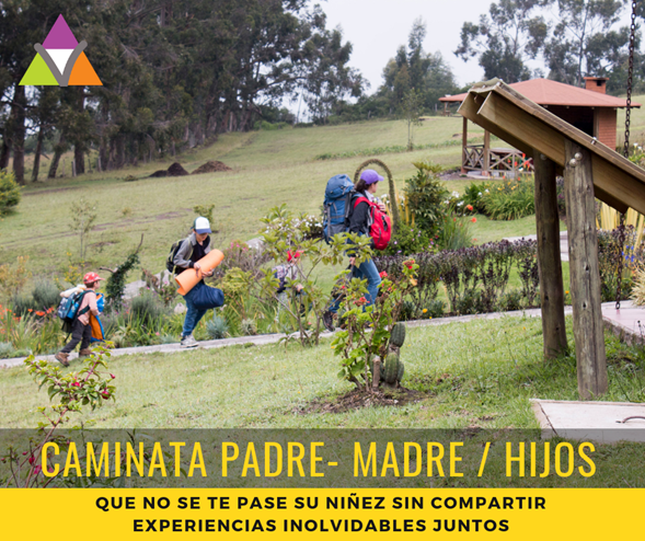 Caminata padre / madre / hijos